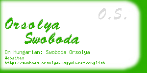 orsolya swoboda business card